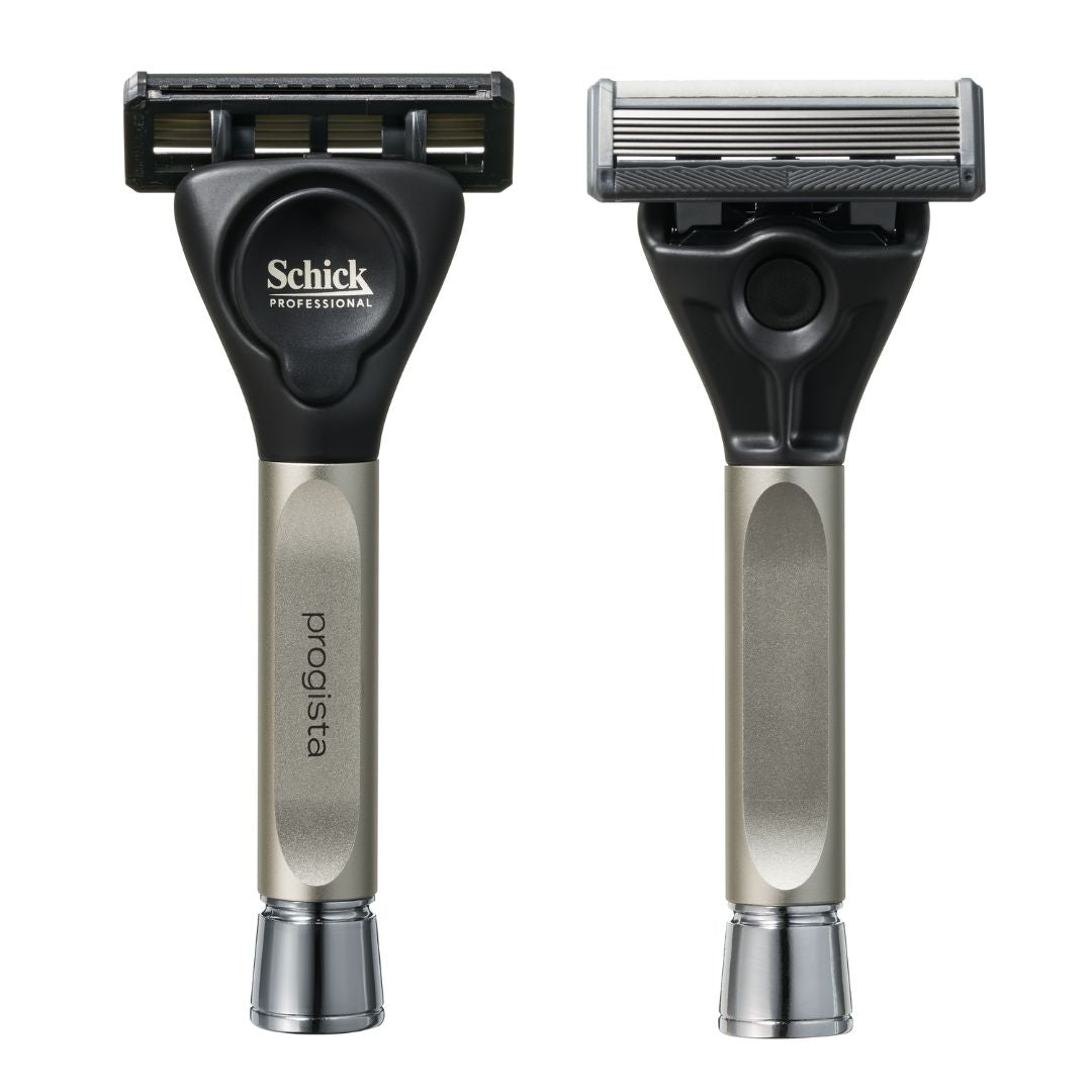 Schick progista 5&6枚刃剃刀セット + シェービングフォーム シック│プロジスタ 5枚刃シェーバーホルダー（刃付き)