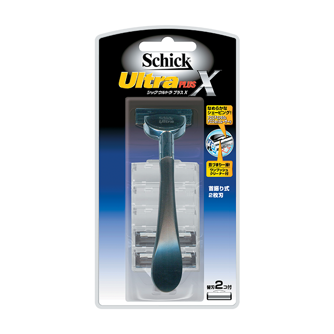シック｜ウルトラプラスX ホルダー 本体＋替刃2コ