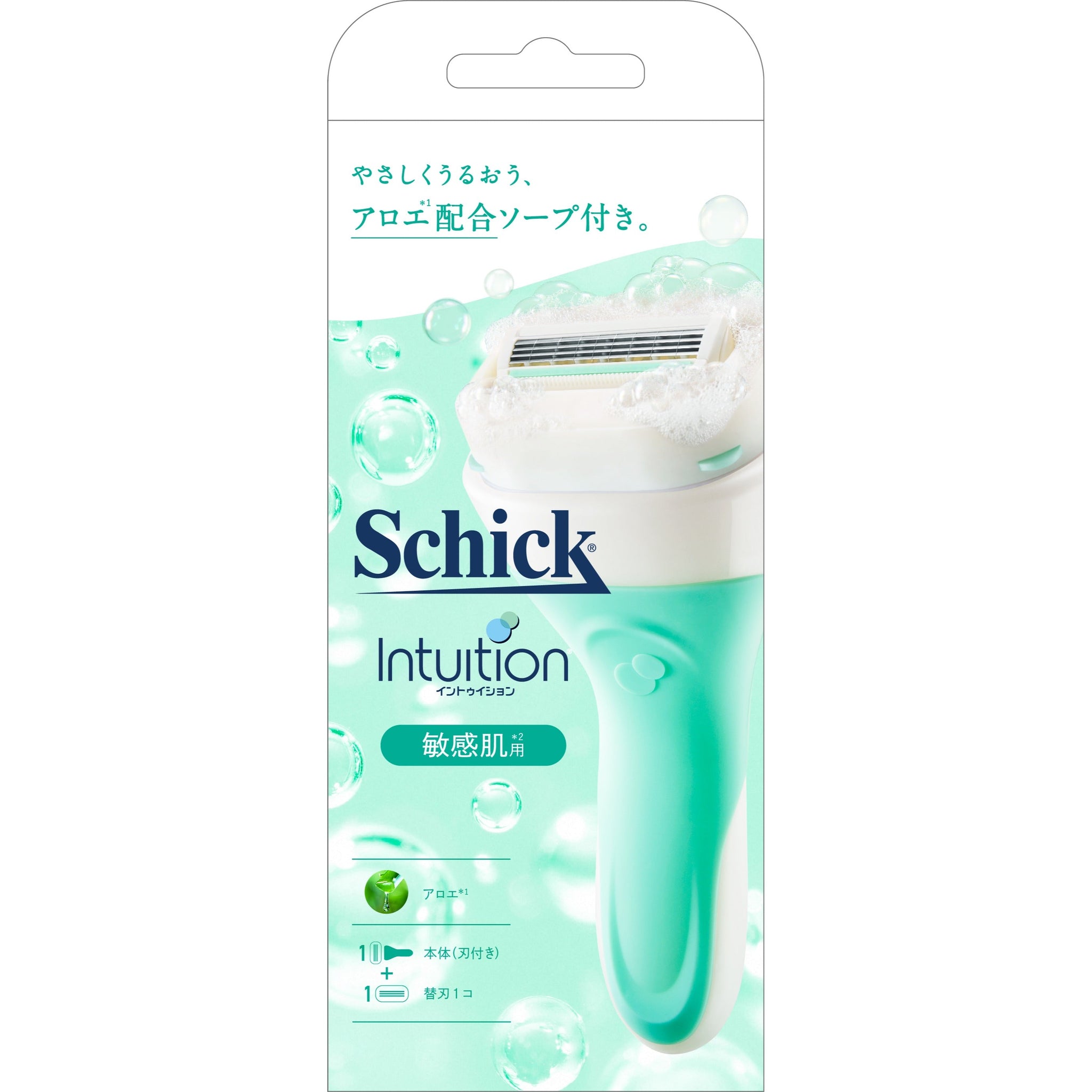 イントゥイション 敏感肌用 ホルダー (刃付き)+替刃1コ