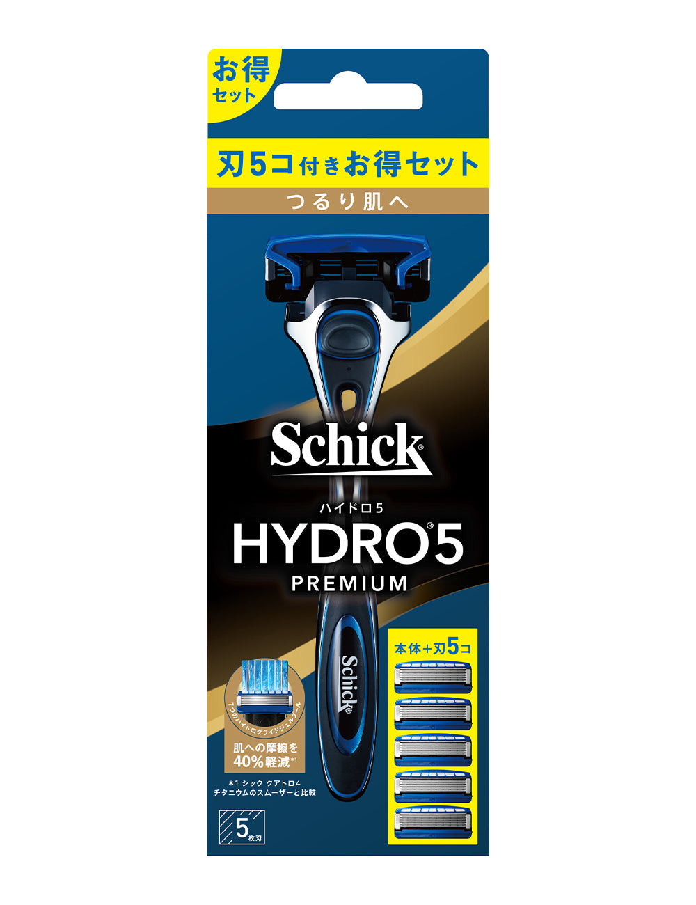 ハイドロ５ プレミアム つるり肌へ コンボパック （ホルダー（刃付き